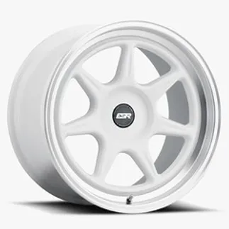 ESR CR7 18.0x9.5 ET22 5x120  / 72.56 (Custom Drill) - Gloss White - Machined Lip